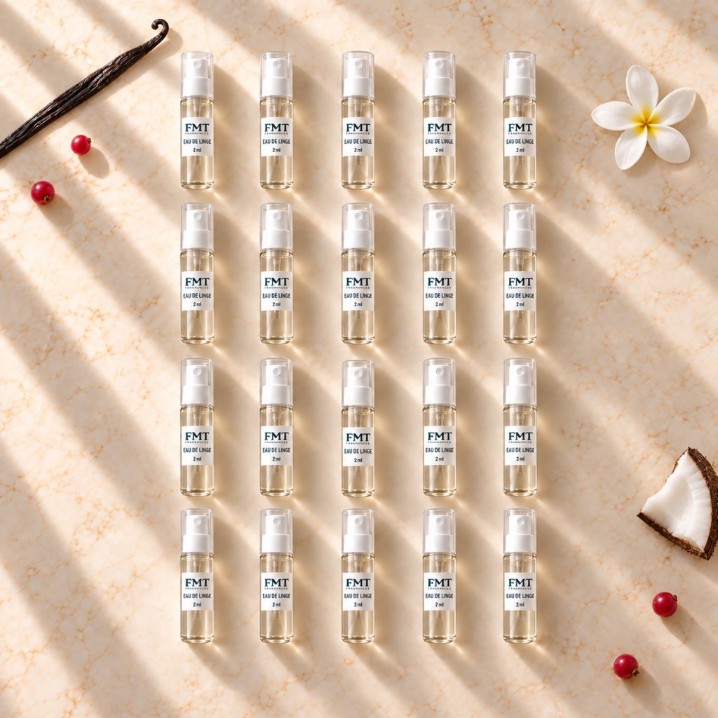 Illustration du pack Eau de linge : 20 sprays de 2 ml, sans boîte