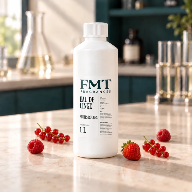 Eau de linge — Fruits rouges — 1 L — laboratoire FMT